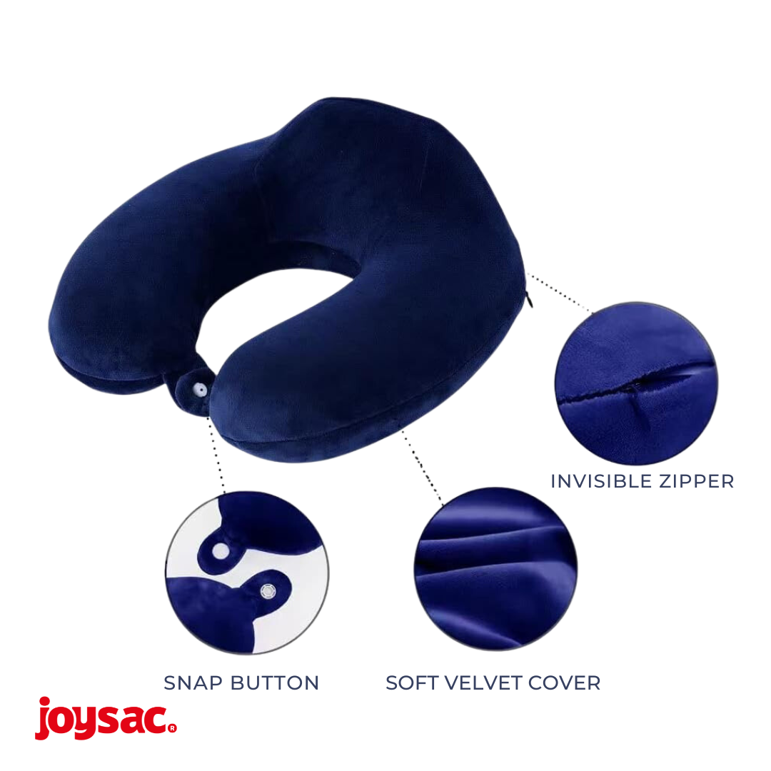 JoySac Memory Foam Travel Neck Pillow