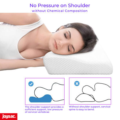 JoySac Memory Foam Contour Cervical Pillow