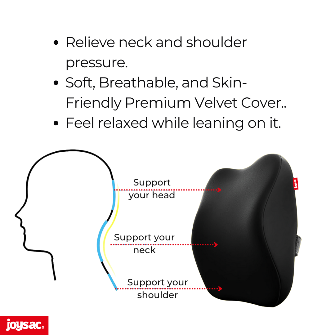 JoySac Memory Foam Car Neck Pillow