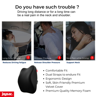 JoySac Memory Foam Car Neck Pillow