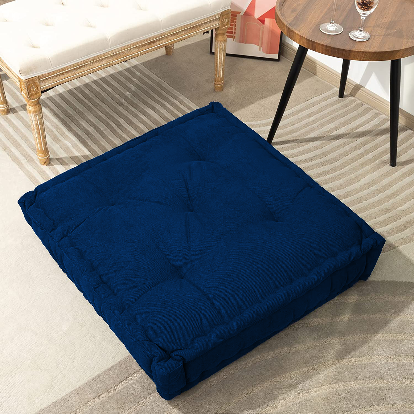 truComfort Premium Quality Floor Cushions (18 In. x 18 In. Size) - trucomfort.in