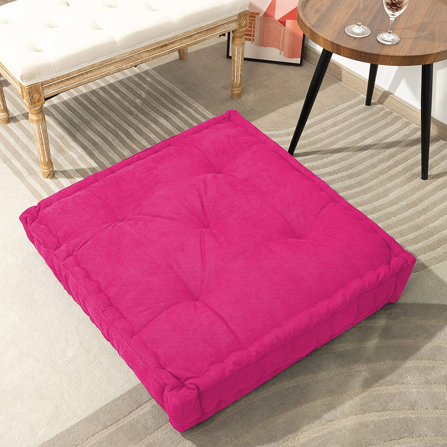 truComfort Premium Quality Floor Cushions (18 In. x 18 In. Size) - trucomfort.in