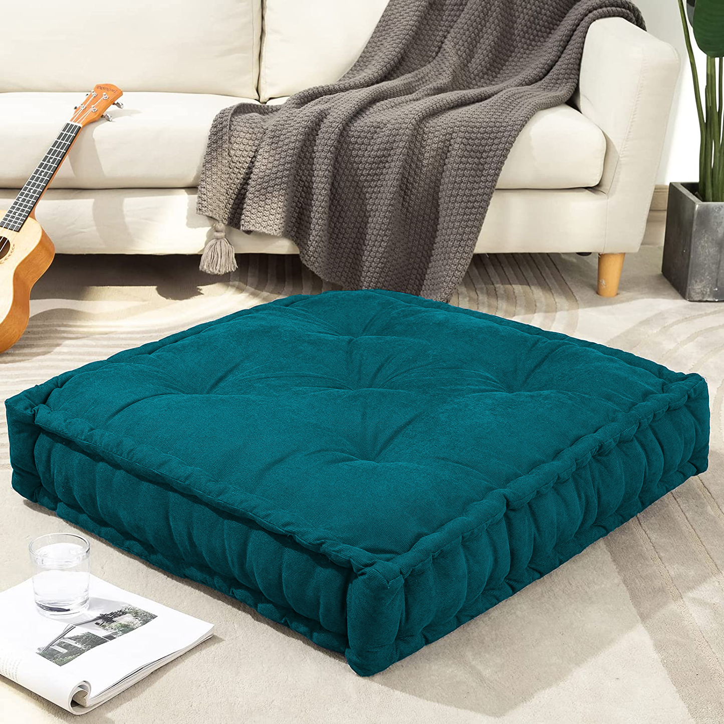 truComfort Premium Quality Floor Cushions (18 In. x 18 In. Size) - trucomfort.in