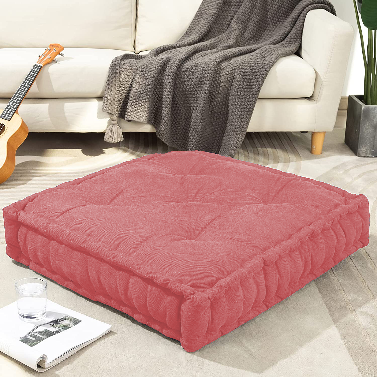 truComfort Premium Quality Floor Cushions (18 In. x 18 In. Size) - trucomfort.in